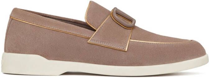 Valentino Garavani Leisure Flows leren loafers Bruin