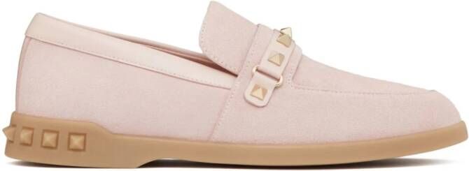 Valentino Garavani Leisure Flows leren loafers Roze