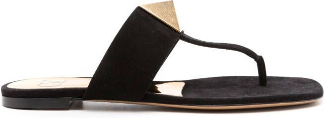 Valentino Garavani Leren sandalen Zwart