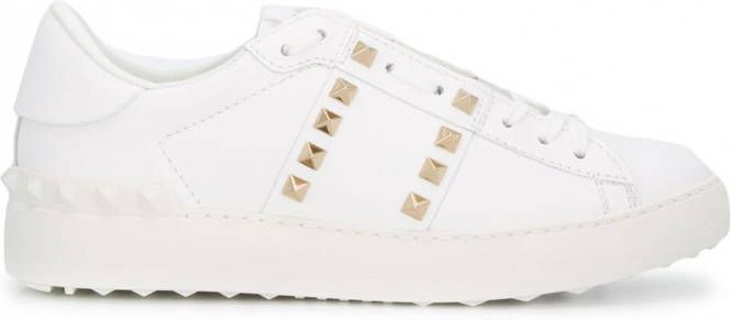 Valentino Garavani Rockstud Untitled leren sneakers Wit