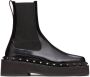 Valentino Garavani M-Way Rockstud Beatle 50mm leren laarzen Zwart - Thumbnail 1