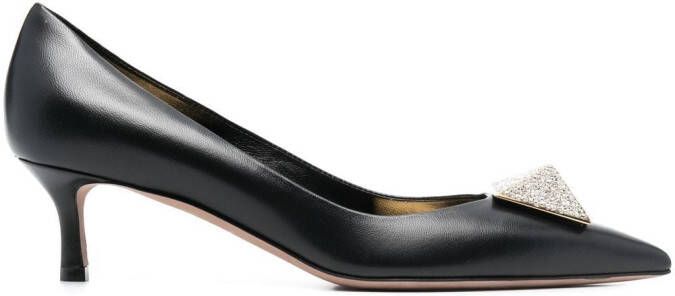 Valentino Garavani Leren pumps Zwart