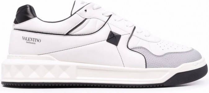 Valentino Garavani One Stud XL leren sneakers Wit