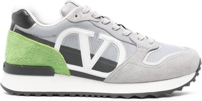 Valentino Garavani Sneakers met logo-applicatie Grijs