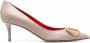 Valentino Garavani Pumps met logoplakkaat Beige - Thumbnail 1