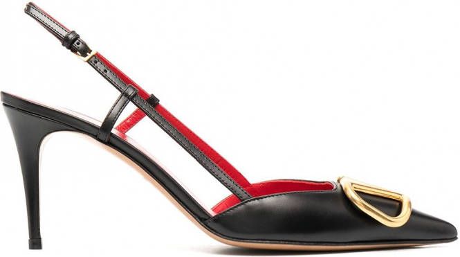 Valentino Garavani Pumps met puntige neus Zwart