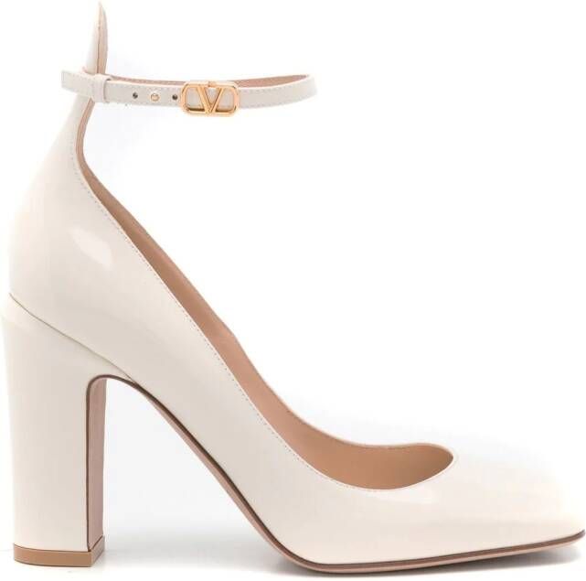 Valentino Garavani Pumps met vierkante neus Wit