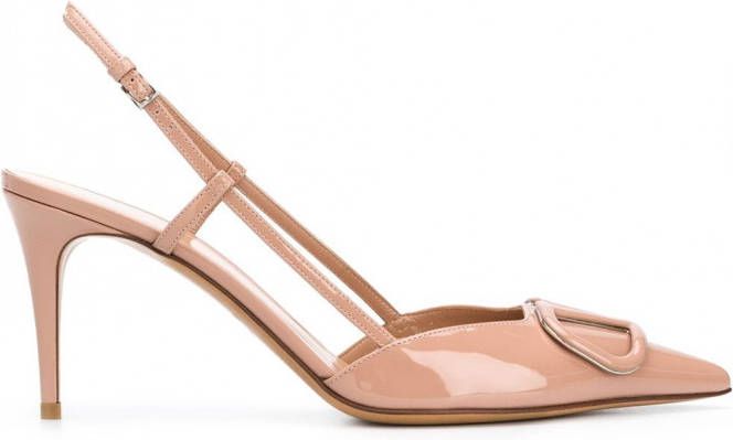 Valentino Garavani Pumps met VLOGO Beige