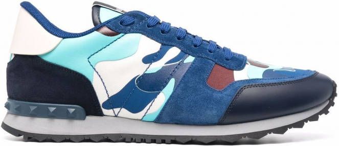 Valentino Garavani Rockrunner low-top sneakers Blauw