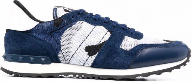 Valentino Garavani Rockrunner low-top sneakers Blauw