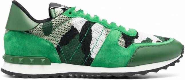 Valentino Garavani Rockrunner low-top sneakers Groen