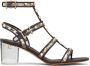 Valentino Garavani Rockstud sandalen met doorzichtig design Bruin - Thumbnail 1