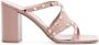 Valentino Garavani Rockstud leren sandalen Beige - Thumbnail 1