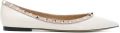 Valentino Garavani Rockstud lakleren ballerina's Beige - Beige
