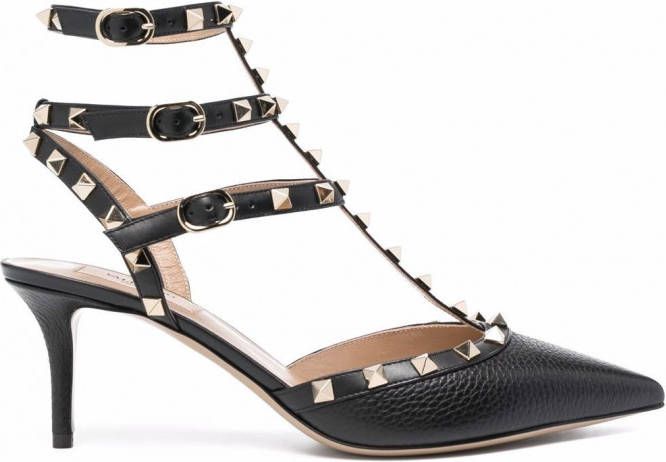 Valentino Garavani Rockstud Caged pumps Zwart