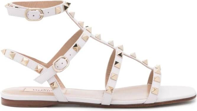 Valentino Garavani Rockstud sandalen met bandjes Roze