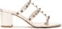 Valentino Garavani Rockstud gekooide sandalen Goud - Thumbnail 1