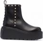 Valentino Garavani Rockstud enkellaarzen Zwart - Thumbnail 1