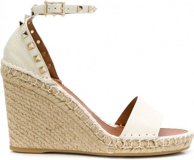 Valentino Garavani Rockstud espadrilles Beige