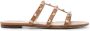 Valentino Garavani Rockstud leren sandalen Bruin - Thumbnail 1