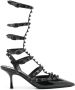 Valentino Garavani Rockstud gekooide pumps Zwart - Thumbnail 1