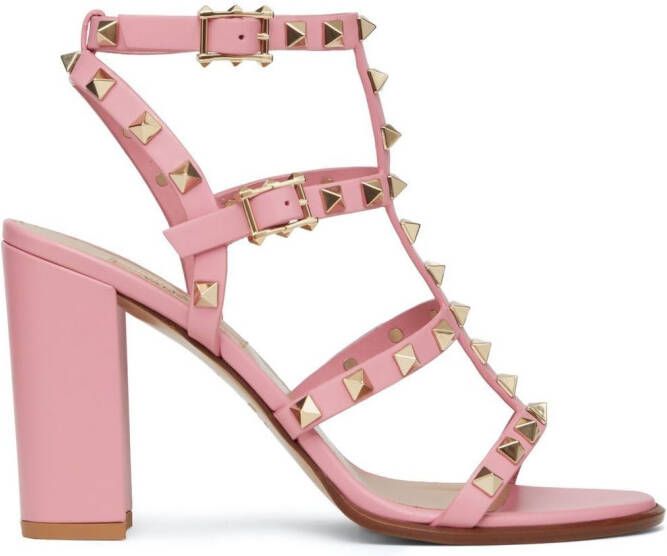 Valentino Garavani Rockstud sandalen Roze
