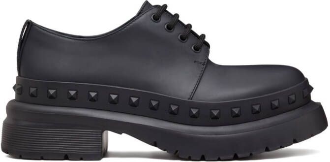 Valentino Garavani Rockstud veterschoenen Zwart