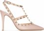 Valentino Garavani Rockstud leren pumps Beige - Thumbnail 1