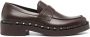 Valentino Garavani Rockstud M-Way leren loafers Bruin - Thumbnail 1