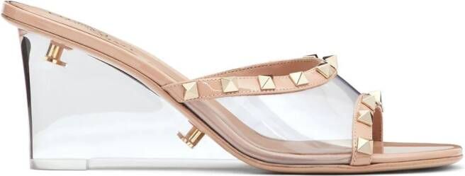 Valentino Garavani Rockstud muiltjes Beige