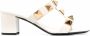 Valentino Garavani Rockstud T-bar sandalen Beige - Thumbnail 1