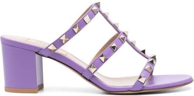 Valentino Garavani Rockstud muiltjes Paars