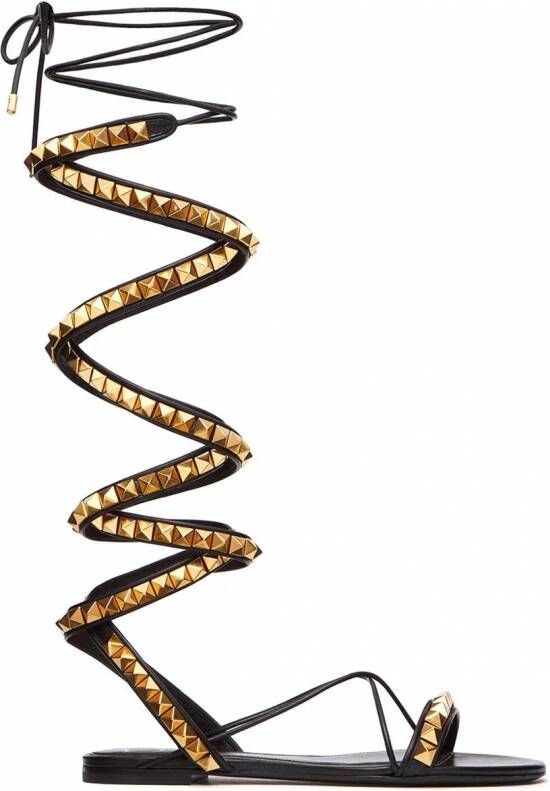 Valentino Garavani Rockstud No Limit sandalen Zwart