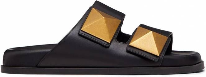 Valentino Garavani Rockstud oversized sandalen Zwart