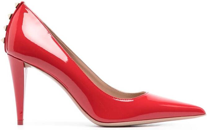 Valentino Garavani Rockstud lakleren muiltjes Rood