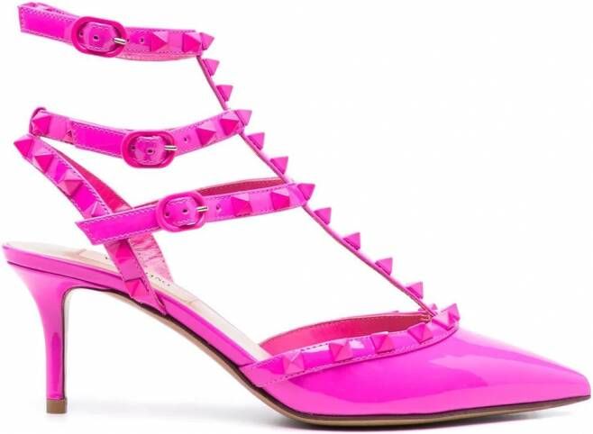 Valentino Garavani Rockstud lakleren muiltjes Roze