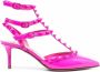 Valentino Garavani Rockstud lakleren muiltjes Roze - Thumbnail 1