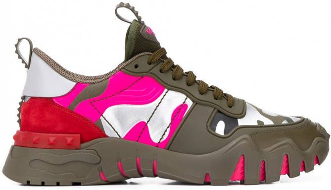 Valentino Garavani Rockstud Plus sneakers Groen