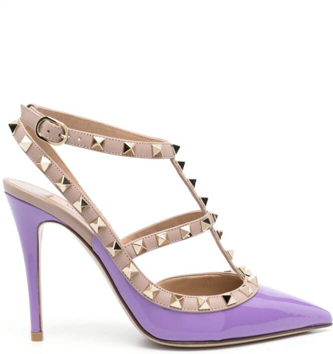 Valentino Garavani Rockstud pumps Paars