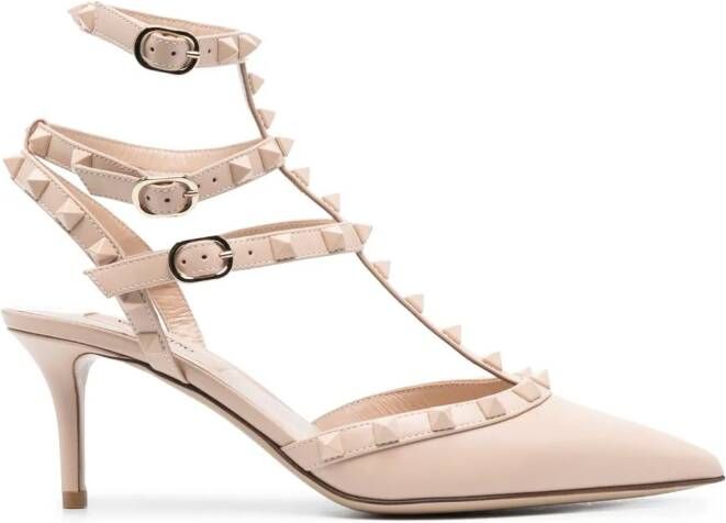 Valentino Garavani Rockstud pumps Roze