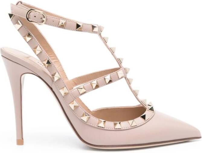 Valentino Garavani Rockstud pumps Roze