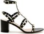 Valentino Garavani 60 mm Rockstud sandalen Zwart - Thumbnail 1