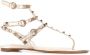 Valentino Garavani Rockstud metallic sandalen Beige - Thumbnail 1