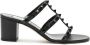 Valentino Garavani Rockstud sandalen met blokhak Zwart - Thumbnail 1