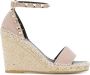 Valentino Garavani Double Rockstud 95mm sandalen met sleehak Beige - Thumbnail 1