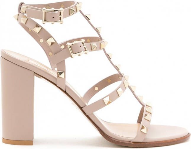 Valentino Garavani Rockstud sandalen Beige