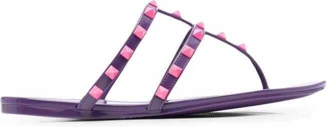Valentino Garavani Rockstud sandalen Paars