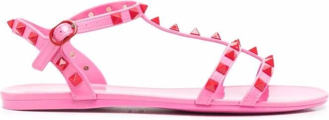 Valentino Garavani Rockstud sandalen Roze