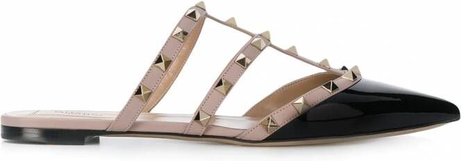 Valentino Garavani Rockstud sandalen Zwart