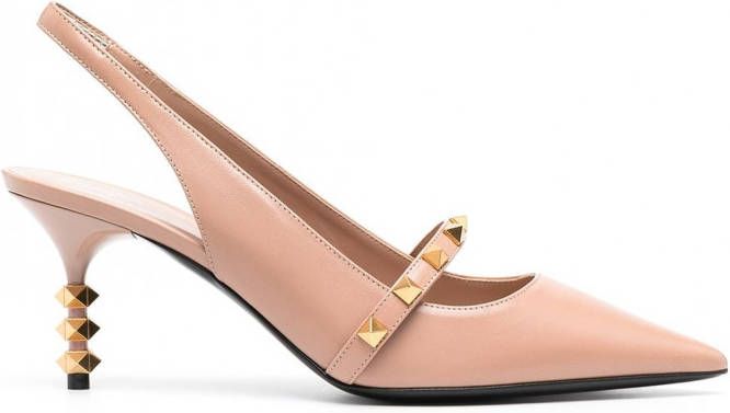 valentino studded slingback